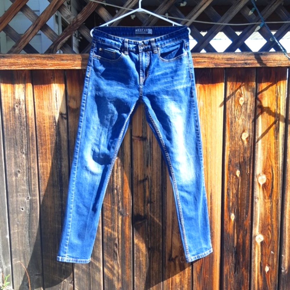 West 49 Darkwash skinny stretch jeans